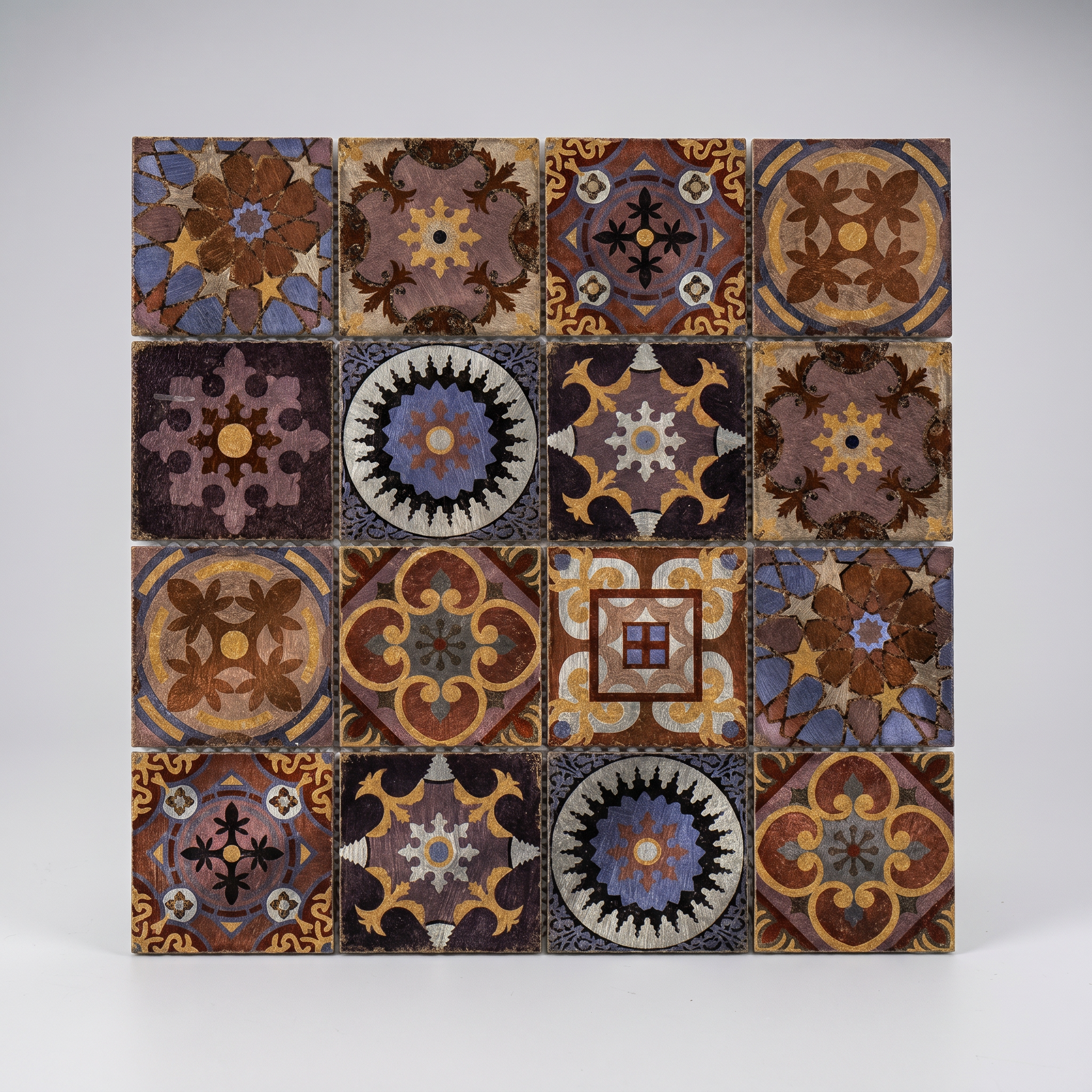 Aluminum Mosaikfliesen Retro Mosaik Paris 75x75x8mm Quadrat